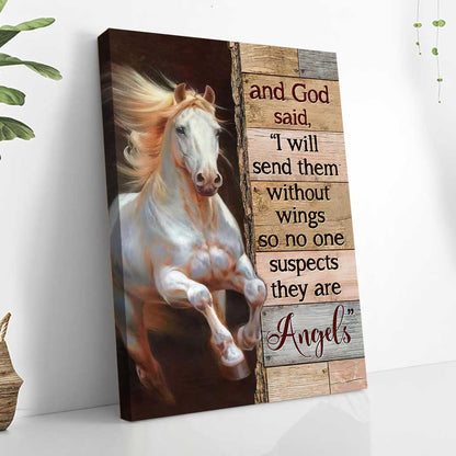 They Are Angels - Horse Poster