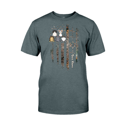 Love My Cats - Personalized Independence Day Cat T-shirt and Hoodie