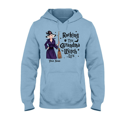 Rocking The Grandma Witch Life - Personalized Witch T-shirt and Hoodie