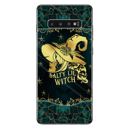Salty Lil Witch Personalized Gold Green Printed Pattern Phone Case