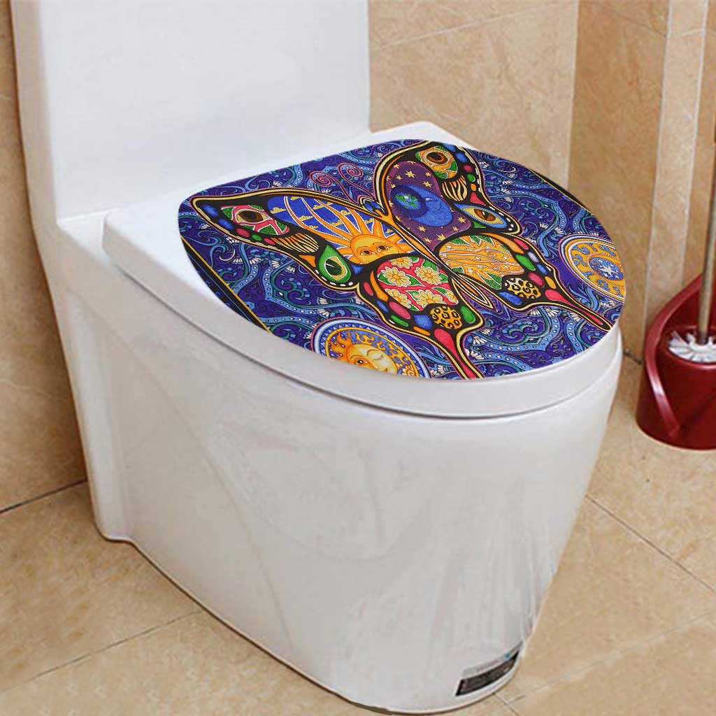 Night And Day Butterfly - Witch Bathroom Curtain & Mats Set