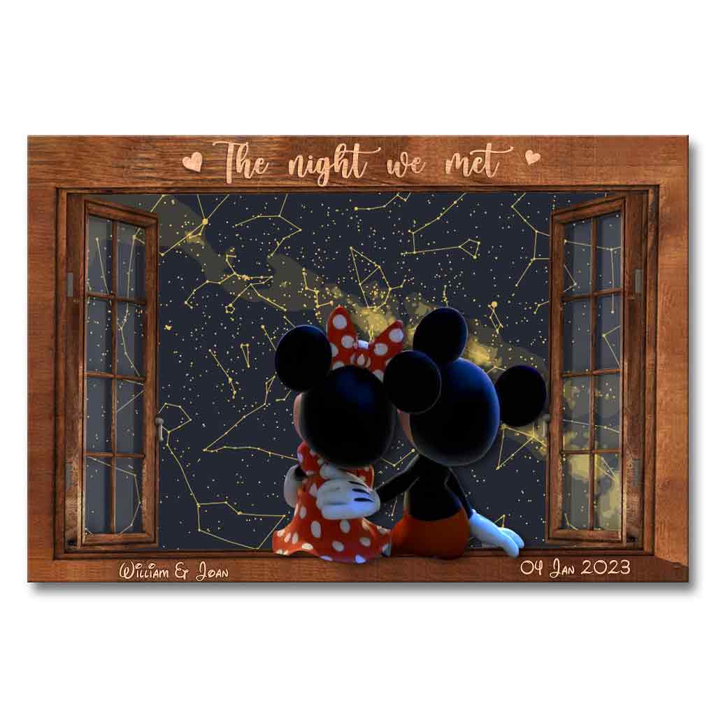 The Magical Night We Met - Personalized Mouse Canvas and Poster