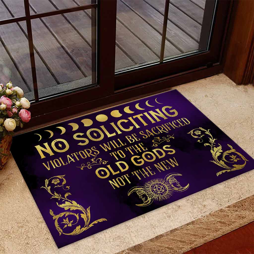 No Soliciting - Witch Doormat