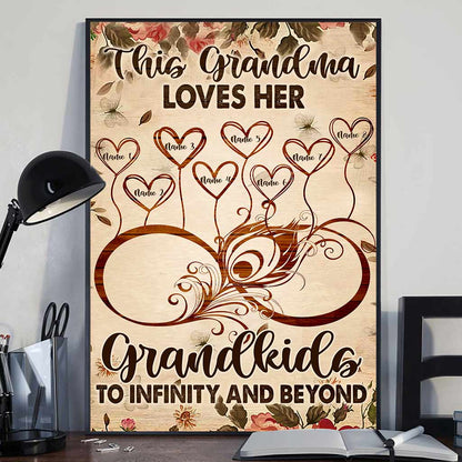 This Nana Loves Her Grandkids - Personalized Grandma Poster