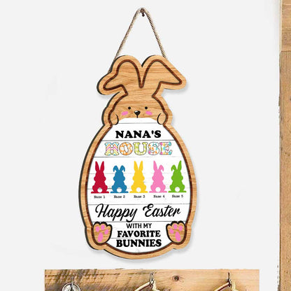 Happy Easter Nana's House - Personalized Grandma Wood Sign