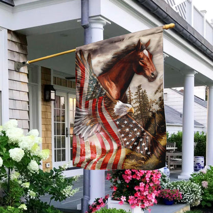 American Flag 0523 Horse House Flag 0523