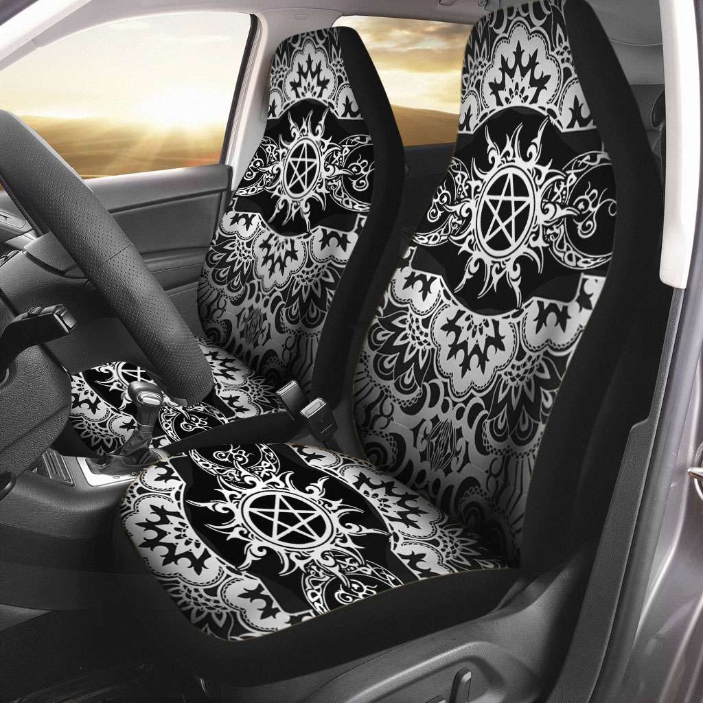 Triple Moon Wicca - Witch Seat Covers 0822