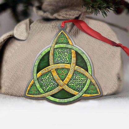 Celtic Trinity Knot Be Kind Wicca - Witch Ornament (Printed On Both Sides) 1022