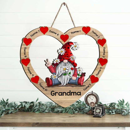 Grandma - Personalized Mother's Day Grandma Wood Sign