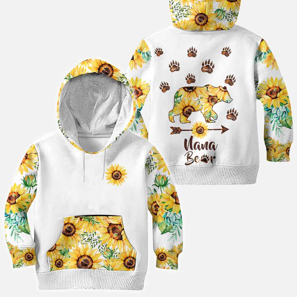 Grandma Bear - Personalized Mother's Day All Over T-shirt and Hoodie