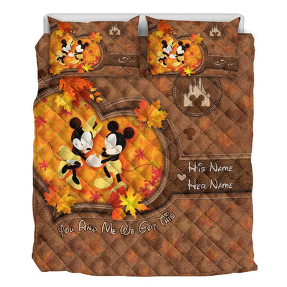 You & Me We Got This - Personalized Mouse Quilt Set