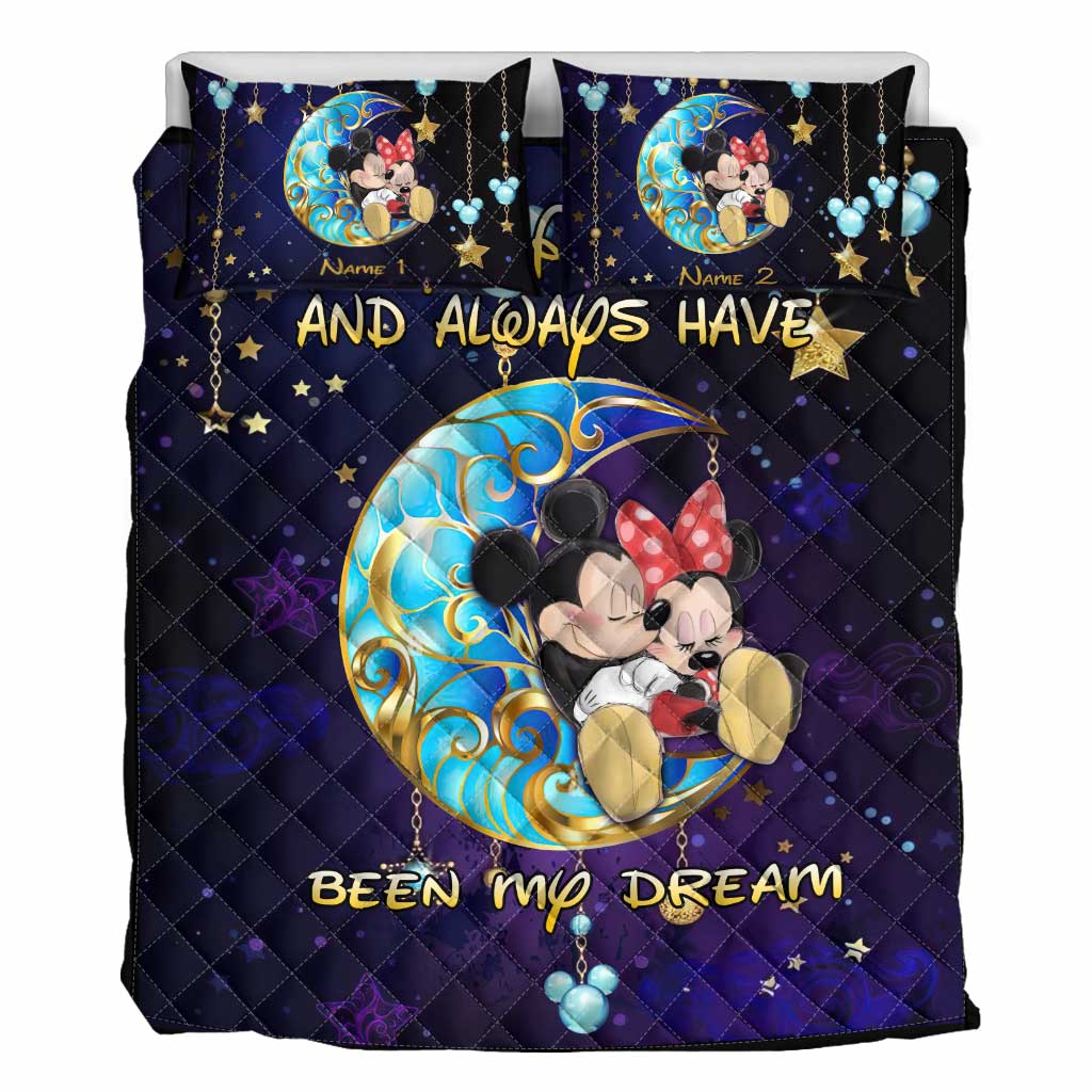 You & Me We Got This - Personalized Mouse Quilt Set