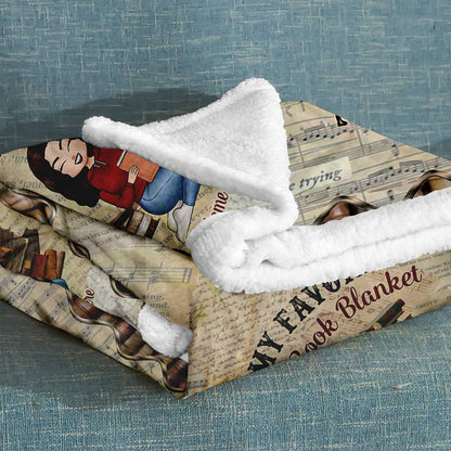 This Is My Favorite Reading Book Blanket - Personalized Book Blanket