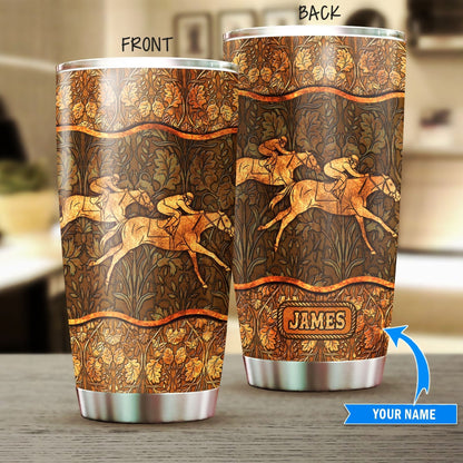 Horse Racing Personalized Horse Tumbler 0523