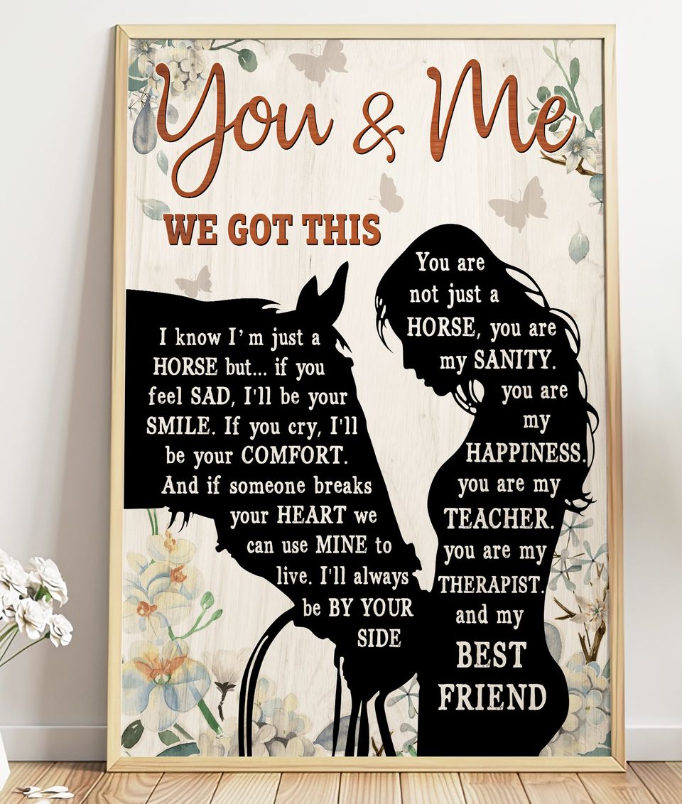 Best Friend Horse Canvas And Poster 0523