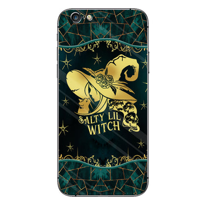 Salty Lil Witch Personalized Gold Green Printed Pattern Phone Case