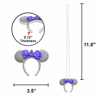 100 Years Of Wonder - Personalized Mouse Car ornament (Printed On Both Sides)