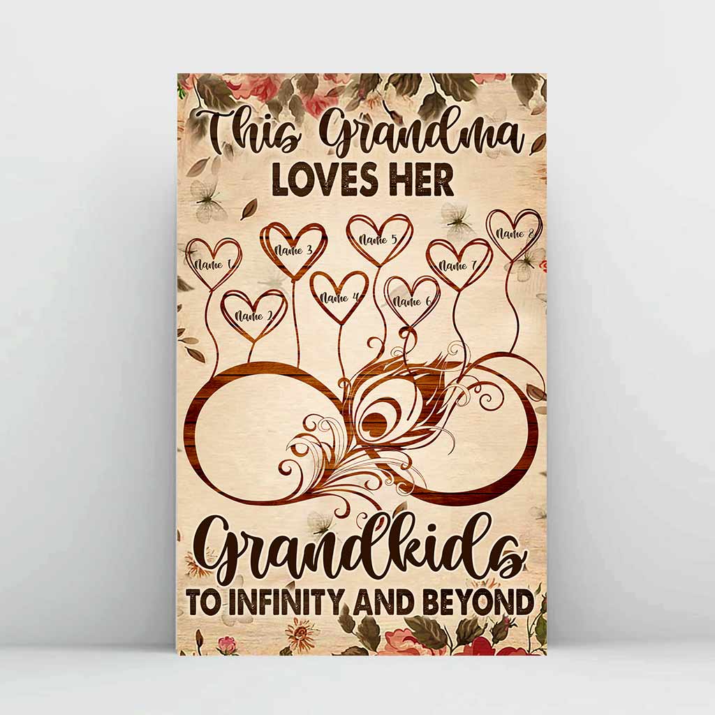 This Nana Loves Her Grandkids - Personalized Grandma Poster