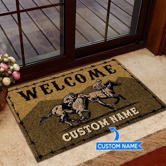 Welcome Personalized Horse Doormat 0523