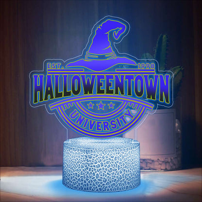 Halloween Town Witch Shaped Plaque Light Base