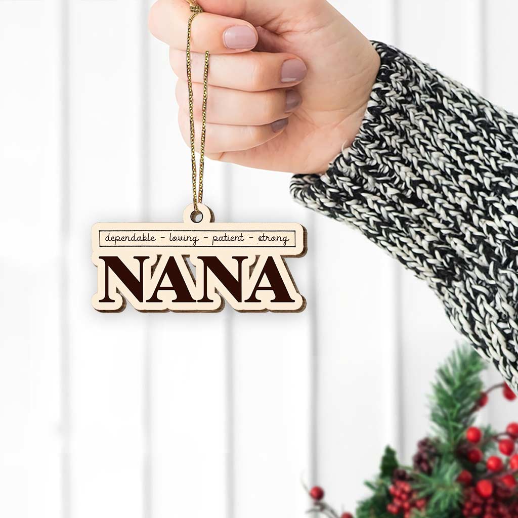 To Our Grandma - Personalized Christmas Grandma Wooden Card Pop Out Ornament
