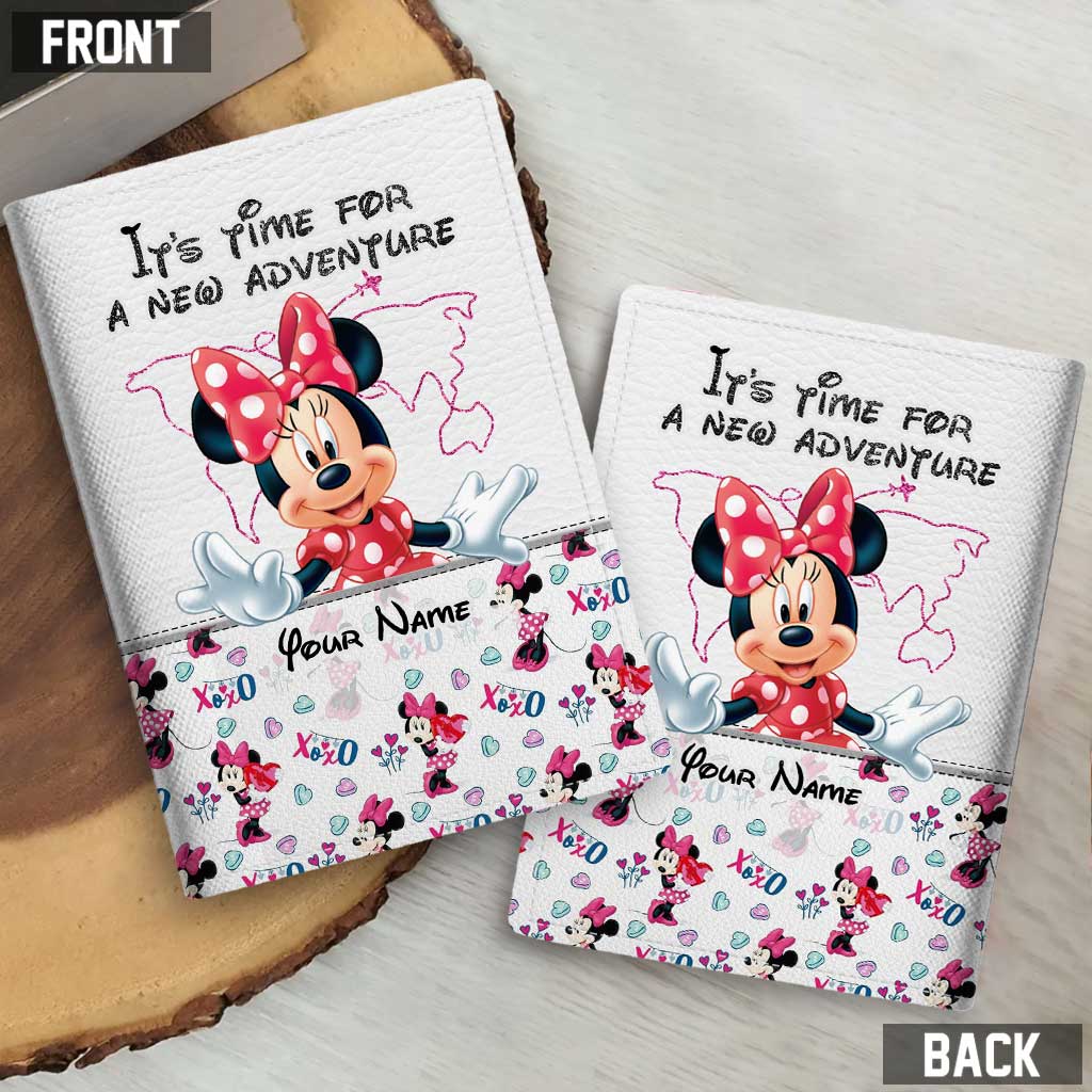 It's Time For A New Adventure - Personalized Mouse Passport Holder