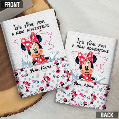 It's Time For A New Adventure - Personalized Mouse Passport Holder
