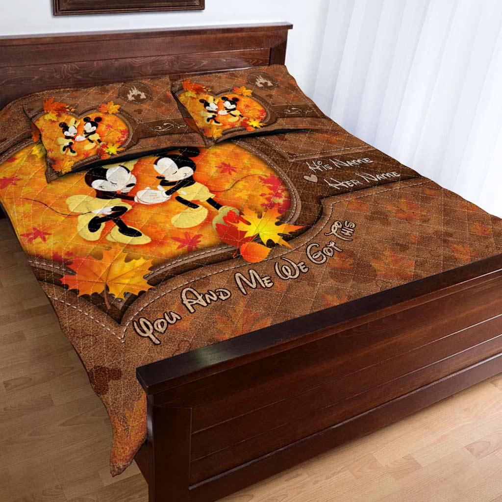 You & Me We Got This - Personalized Mouse Quilt Set