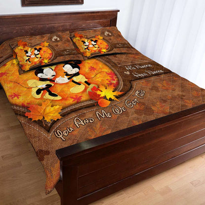 You & Me We Got This - Personalized Mouse Quilt Set