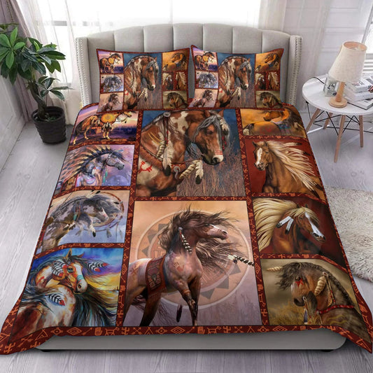 Native Horses Horse Bedding Set 0523
