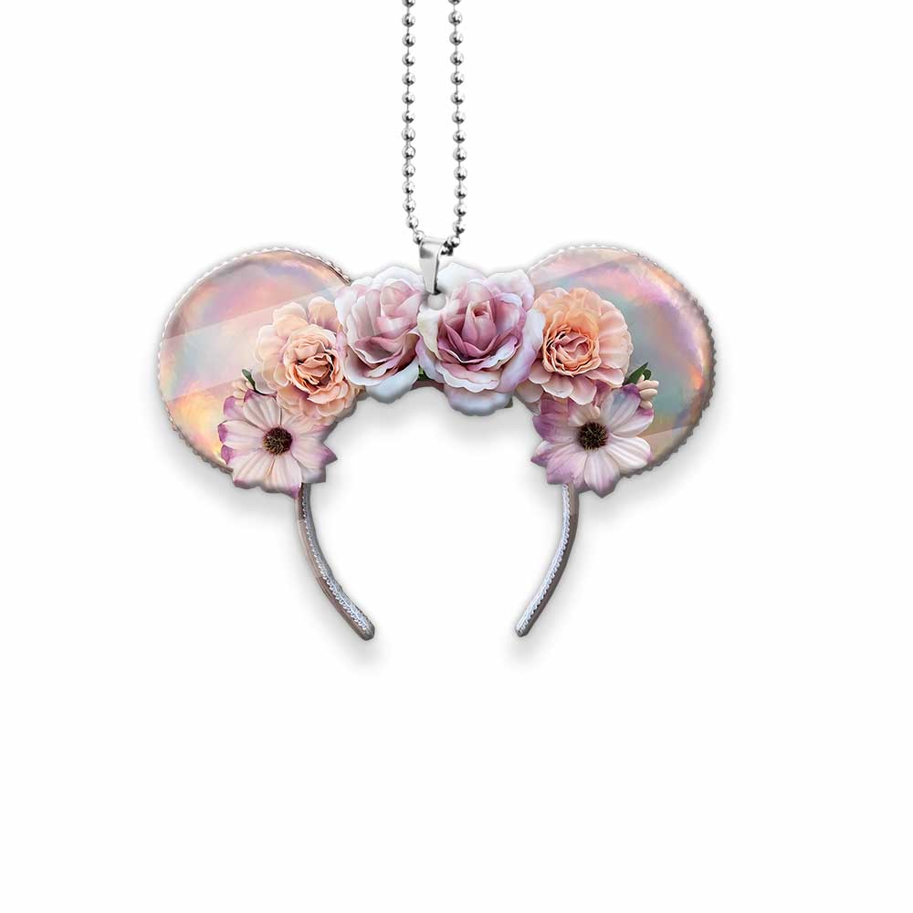 Flower Breath Mouse Ears - Car ornament (Printed On Both Sides)