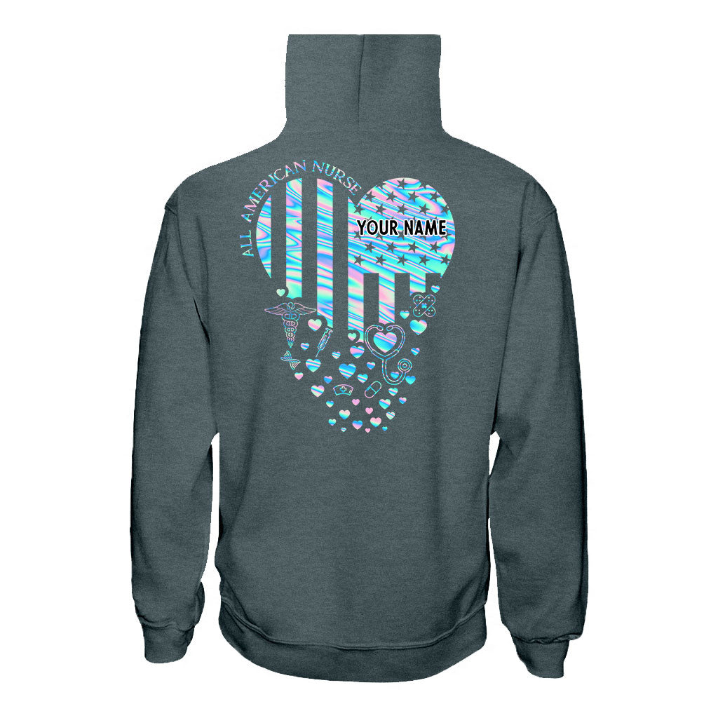 Proud Nurse - Personalized Independence Day T-shirt and Hoodie