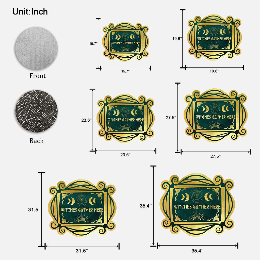 A Witch Lives Here - Shaped Doormat