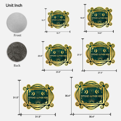 A Witch Lives Here - Shaped Doormat