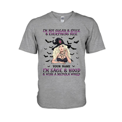 I'm Not Sugar And Spice And Everything Nice - Personalized Witch T-shirt and Hoodie