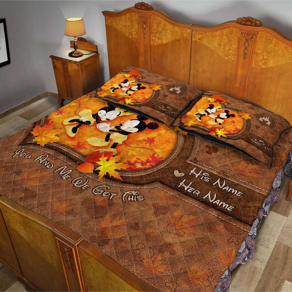 You & Me We Got This - Personalized Mouse Quilt Set