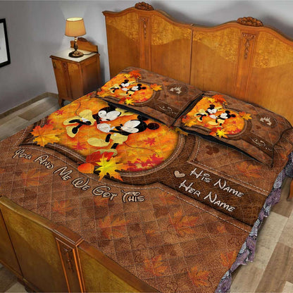 You & Me We Got This - Personalized Mouse Quilt Set
