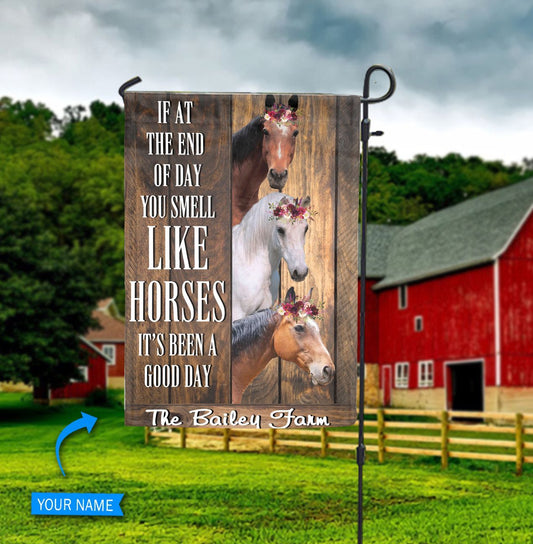 Horse Its Been A Good Day Personalized Horse Garden Flag 0523