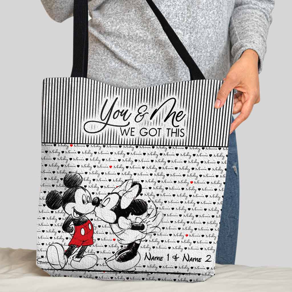 You And Me We Got This - Personalized Mouse Tote Bag