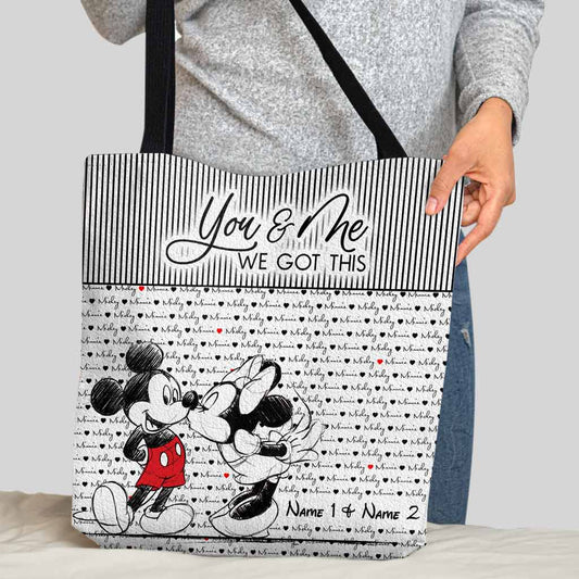 You And Me We Got This - Personalized Mouse Tote Bag