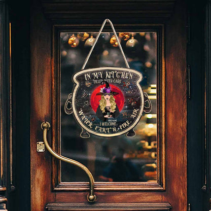 In My Kitchen - Personalized Witch Wood Sign