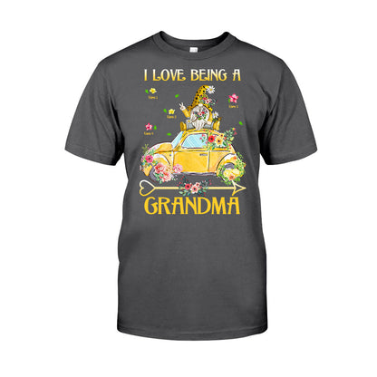 I Love Being A Grandma - Personalized T-shirt and Hoodie