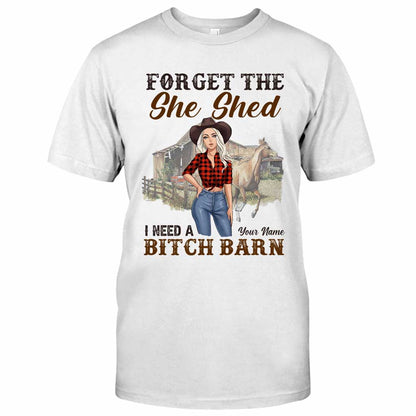 Horse Girl Barn - Personalized T-shirt and Hoodie