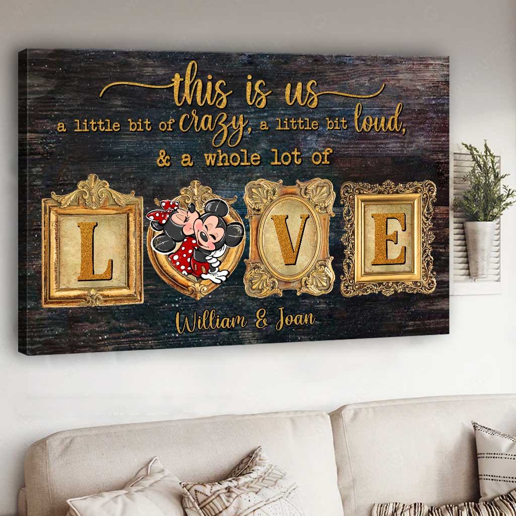 This Is Us - Personalized Couple Mouse Canvas And Poster