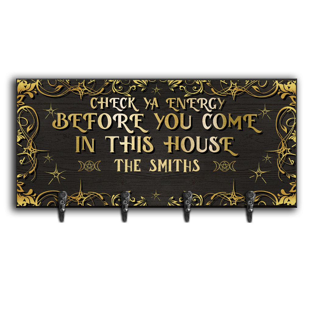 Check Ya Energy - Personalized Witch Key Rack