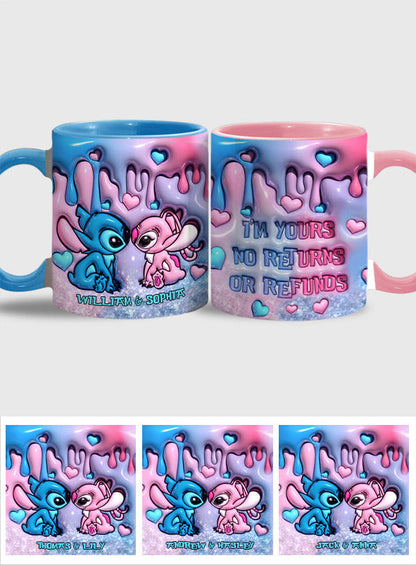 I'm Yours No Returns Or Refunds - Personalized Ohana Accent Mug