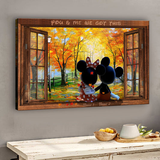 You & Me - Personalized Mouse Canvas And Poster