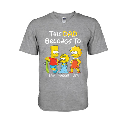 This Dad Belongs To - Personalized Father T-shirt and Hoodie