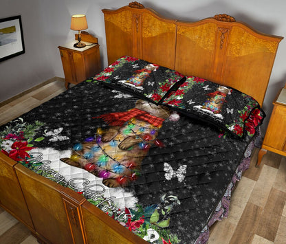 Meowy Christmas Cat  Quilt Set 0622