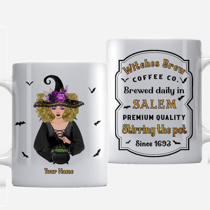 Witches Brew Coffee Co. - Personalized Halloween Witch Mug